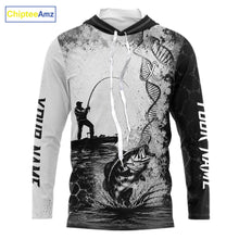 Load image into Gallery viewer, Bass Fishing Long Sleeve Hooded Fishing Shirt Fisherman DNA Performance Apparel For Men
