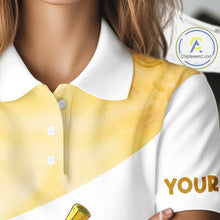 Load image into Gallery viewer, Funny Banana Golf Polo Shirt Custom Name – Cute Banana Golfer Golf Polo For Women NHT1073