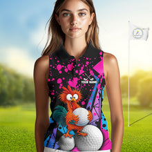 Load image into Gallery viewer, Colorful Funny Chicken Golf Jersey For Womens Golf League Golf Team Shirts NHT953