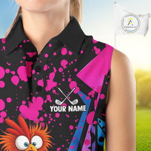 Load image into Gallery viewer, Colorful Funny Chicken Golf Jersey For Womens Golf League Golf Team Shirts NHT953