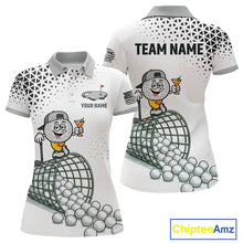 Load image into Gallery viewer, Funny Custom Womens Golf Polo Shirt, Personalized Drinking Golf Jersey, Custom Golf Outfit For Familly Team Shirt NHT697