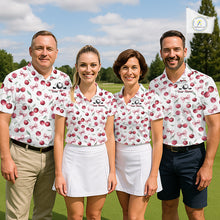 Load image into Gallery viewer, Funny Golf Polo Shirt For Mens Cherry Pattern Summer Sport Top For Team NHT881