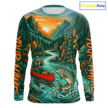 Load image into Gallery viewer, Trout Fishing 3D Long Sleeve Shirt Mountain River Landscape Fishing Apparel For Men 