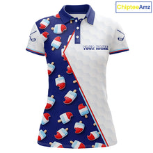 Load image into Gallery viewer, Custom Popsicle Pattern Womens Golf Polo, Personalized Summer Sweet Golf Shirt, Custom Golf Jersey, Familly Team Shirt NHT698