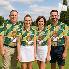 Load image into Gallery viewer, Custom Green Lion Womens Golf Polo Shirts, Lion Golf Team Jerseys NHT1041