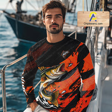 Load image into Gallery viewer, Personalized Walleye Fishing Long Sleeve Tournament Shirt For Men, Performance Fishing Shirt NHT461