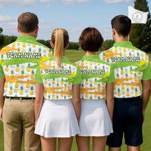 Load image into Gallery viewer, Personalized Pineapple Pattern Womens Golf Polo Shirts Team Golf Clothes Best Golf Gifts NHT753