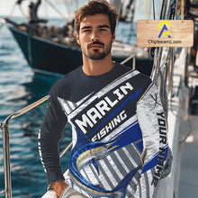 Load image into Gallery viewer, Personalized Marlin Fishing Jerseys For Fishing Team, Marlin Fishing Shirts Long Sleeve NHT919
