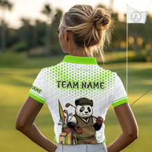 Load image into Gallery viewer, Personalized Vintage Panda Golf Polo, Performance Golf Jersey For Womens NHT957