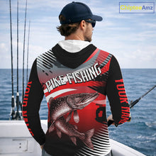 Load image into Gallery viewer, Custom Pike Long Sleeve Performance Fishing Shirts, Pike Fishing Shirt For Men NHT443