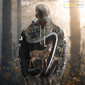 Grim Reaper Deer Hunting Shirt – Black Forest Camo 3D All Over Print for Whitetail Hunters NHT175