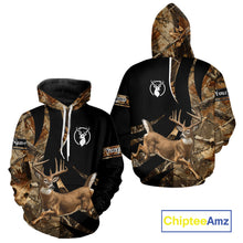 Load image into Gallery viewer, Deer Hunting Big Buck Jumping Camouflage Custom Name All Over Print Shirt Deer Hunting Gifts NHT195
