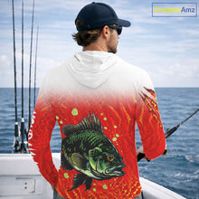 Load image into Gallery viewer, Personalized Crappie Fishing Jerseys For Fishing Team, Custom Name Fishing Shirt Long Sleeve Hooded NBT409