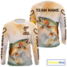 Load image into Gallery viewer, Rainbow Trout Fishing Jerseys For Fishing Team, Trout Fishing Shirts Long Sleeve NBT412