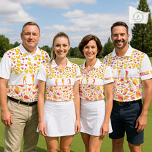 Load image into Gallery viewer, Funny Watermelon Banana Womens Golf Polo Shirts Custom Name Neon Print, Golf Shirt For Women NBT501