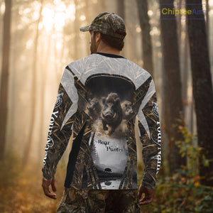 Beautiful Custom Camo Boar Hunting Shirt With Full All Over 3D Printing For Boar Hunters NBT162