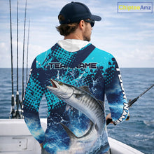Load image into Gallery viewer, Thunder Lightning King Mackerel Performance Fishing Shirts with Hood, King Mackerel Offshore Fishing Shirts NBT453