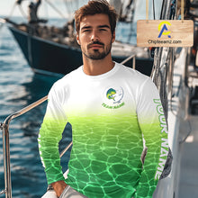 Load image into Gallery viewer, Custom Mahi Mahi Fishing Long Sleeve Performance Fishing Shirts, Mahi Mahi Saltwater Fishing Shirt NBT621