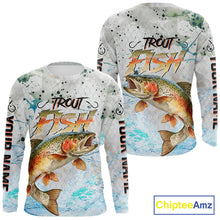 Load image into Gallery viewer, Rainbow Trout Custom UPF Fishing Shirts Long Sleeve, Trout Fishing Shirts NBT417