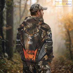 Deer Hunting Camo Customize Name 3D All Over Printed Shirts Personalized gift For Men NBT163