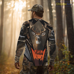 Deer Hunting Camo Customize Name 3D All Over Printed Shirts Personalized gift For Men NBT163