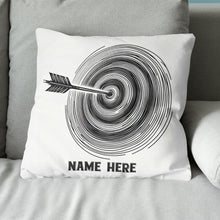 Load image into Gallery viewer, Personalized Continuous Line Target Archery Pillow, Archery Gifts Ideas VHM0930