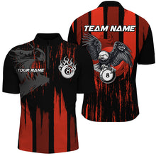 Load image into Gallery viewer, Personalized Eagle Billiards Shirts For Men Custom 8 Ball Pool Jerseys Mens Billiards Shirts VHM1182