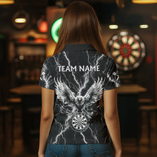 Load image into Gallery viewer, Personalized Black White Darts Arrow Thunder Lightning Dart Shirt For Women Custom Eagle Dart Jerseys TDM3730