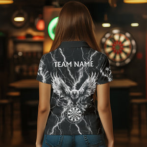 Personalized Black White Darts Arrow Thunder Lightning Dart Shirt For Women Custom Eagle Dart Jerseys TDM3730