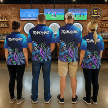 Load image into Gallery viewer, Funny Grim Reaper Blue Purple Galaxy Dart Shirts With Pocket Option For Men TDM5490