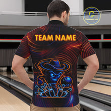 Load image into Gallery viewer, Funny Neon Tornado Pin Bowling Shirt For Men Custom Bowling Team Jersey Polo &amp; 1/4 Zip TDM6148