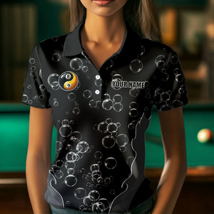Personalized Funny Sharks 3D Pool Balls Billiard Shirts For Women Custom 8 & 9 Ball Billiard Jerseys TDM3628