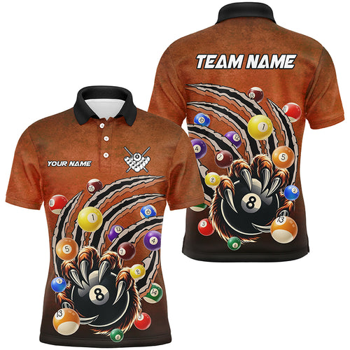 Personalized Funny Billiard Claws 3D Printed Men Billiard Shirts Custom Billiard Balls Team Jerseys TDM1908
