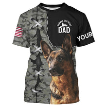 Load image into Gallery viewer, Customized German Shepherd Dog Camouflage All Over Print Shirts For Dog Dad, Gifts For The Dog Owner TDM0043