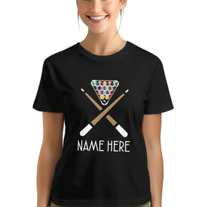 Custom Name Funny Billiard T-Shirts, Gifts For Pool Player, Billiard Lover Shirts TDM3935