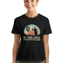 Load image into Gallery viewer, Funny Retro Darts Shirts If I Collapse Please Pause My Throw T-Shirts, Gifts For Darts Lover TDM3942