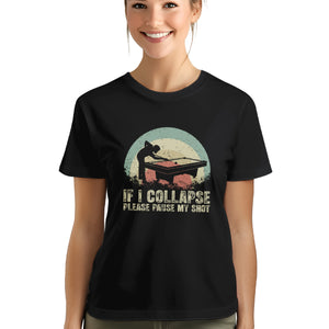 Funny Retro Billiard Shirts If I Collapse Please Pause My Shot T-Shirts, Gifts For Pool Player TDM3943