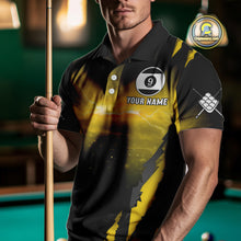 Load image into Gallery viewer, Personalized 9 Ball Thunder Lightning Cobra Snake Men Billiard Shirts, 9 Ball Pool Team Jerseys TDM4022