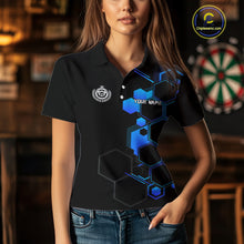 Load image into Gallery viewer, Orange Sport Style Dart Arrows Dart Polo &amp; 1/4 Zip Shirts For Women, Dart Jerseys NYN0059