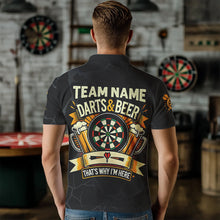 Load image into Gallery viewer, Darts And Beer That's Why I'm Here Custom Grim Reaper Men Darts Shirts, Drinking Dart Jerseys TDM3461