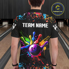Load image into Gallery viewer, Colorful Funny Bowling Jersey For Men Custom Bowling Team Shirts Polo &amp; 1/4 Zip, Bowling Gifts TDM6589