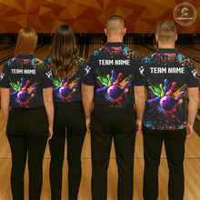 Load image into Gallery viewer, Colorful Funny Bowling Jersey For Women Custom Bowling Team Shirts Polo &amp; 1/4 Zip, Bowling Gifts TDM6589