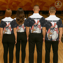 Load image into Gallery viewer, Personalized Funny Bulldog Bowling Shirts For Women Custom Bowling Team Jersey Polo &amp; 1/4 Zip TDM6595