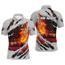 Load image into Gallery viewer, Personalized Billiard Balls Fire Flame 3D Printed Men Billiard Shirts, Billiard Apparel Clothing TDM1898