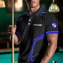 Load image into Gallery viewer, 10 Ball Billiard Jerseys For Men Custom Polo &amp; Quarter-Zip Billiard Team Shirt, 10 Ball Pool Shirt TDM3831