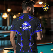 Load image into Gallery viewer, 10 Ball Billiard Jerseys For Men Custom Polo &amp; Quarter-Zip Billiard Team Shirt, 10 Ball Pool Shirt TDM3831