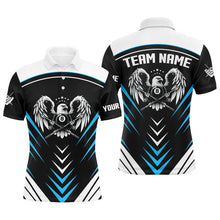 Load image into Gallery viewer, Personalized 8 Ball Pool Eagle Sport Jerseys For Men Best Billiard Tournament Team Shirts | Blue TDM2448