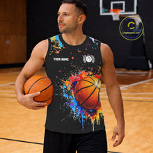 Load image into Gallery viewer, Funny Colorful Paint Splash Basketball Shirt Custom Name And Number Best Basketball Team Jersey TDM5673