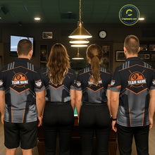Load image into Gallery viewer, 8 Ball Billiard Jerseys For Women Custom Polo &amp; Quarter-Zip Billiard Shirts, Pool Team Shirt|Orange TDM5881