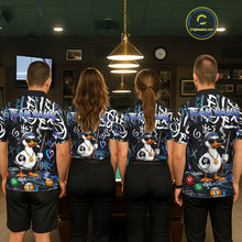 Load image into Gallery viewer, Colorful Graffiti Funny Duck 8 Ball Billiard Shirt For Women Custom Pool Team Jersey Polo &amp; 1/4 Zip TDM6497